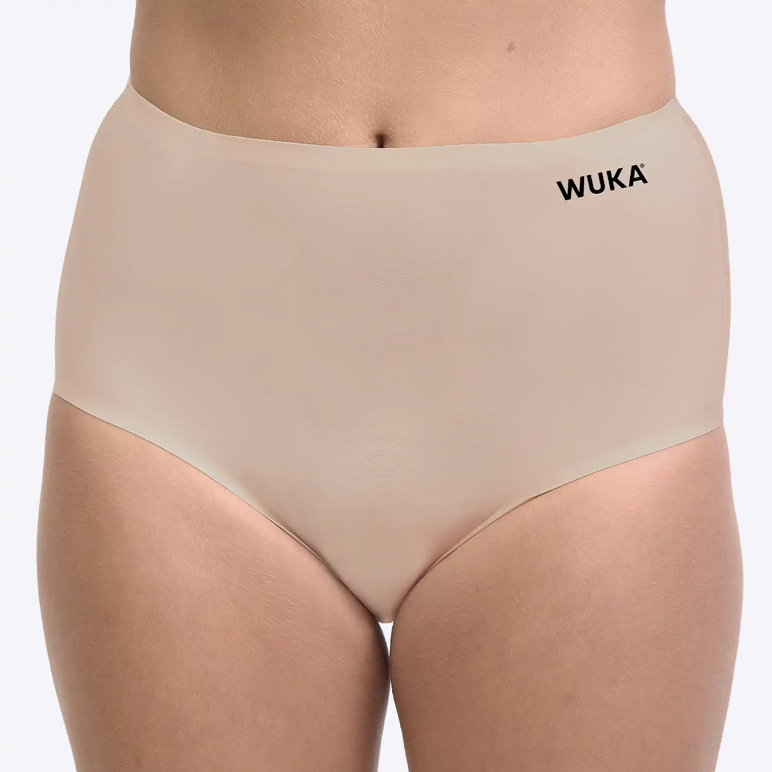 WUKA Majtki menstruacyjne Stretch High Waist, Light Nude, obfite krwawienie