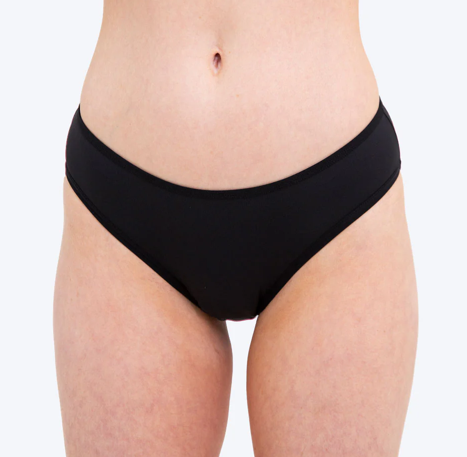 WUKA Swim Kąpielowe majtki menstruacyjne, bikini, czarne, lekkie krwawienie