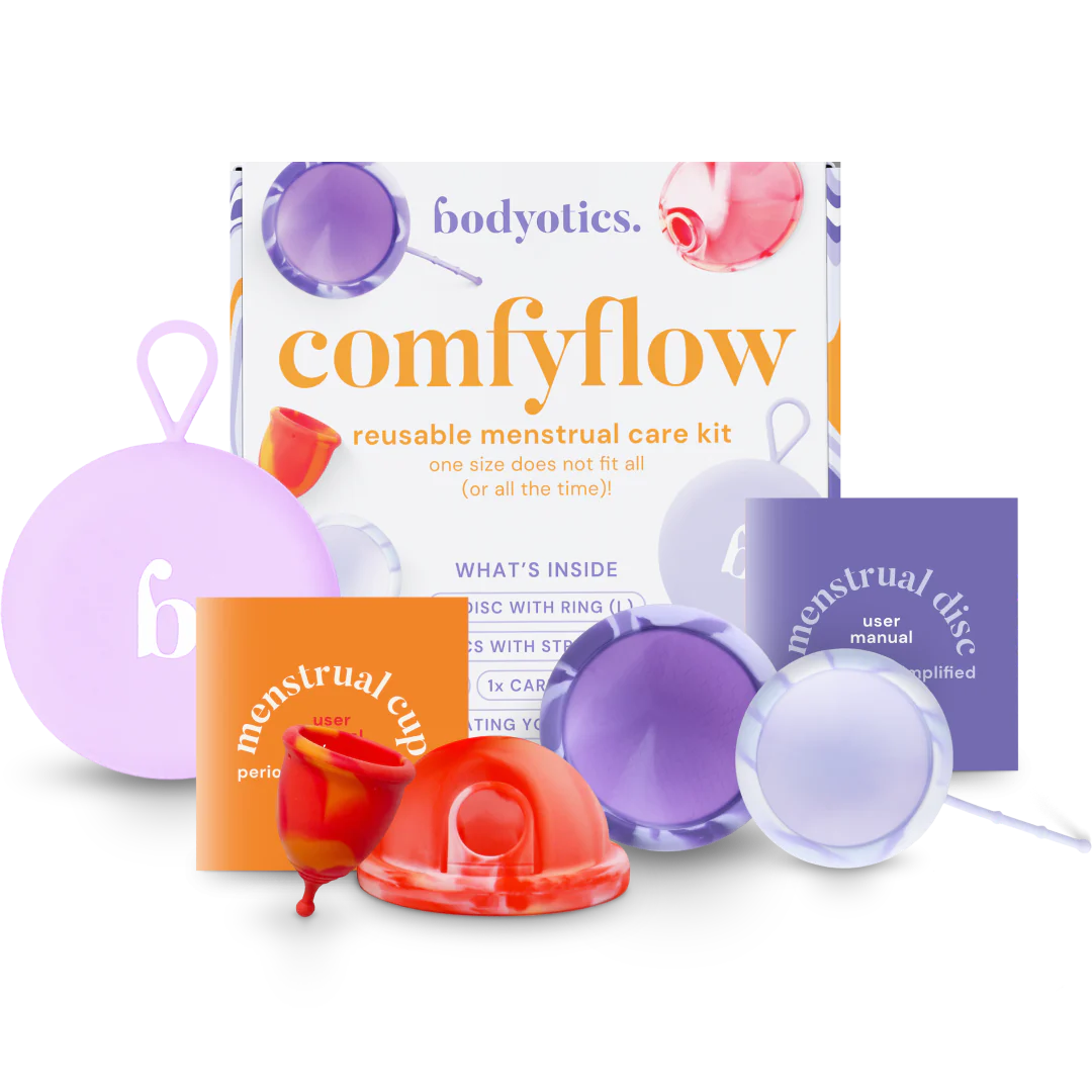 bodyotics Zestaw menstruacyjny Comfyflow 3x dyski i 1x kubeczek