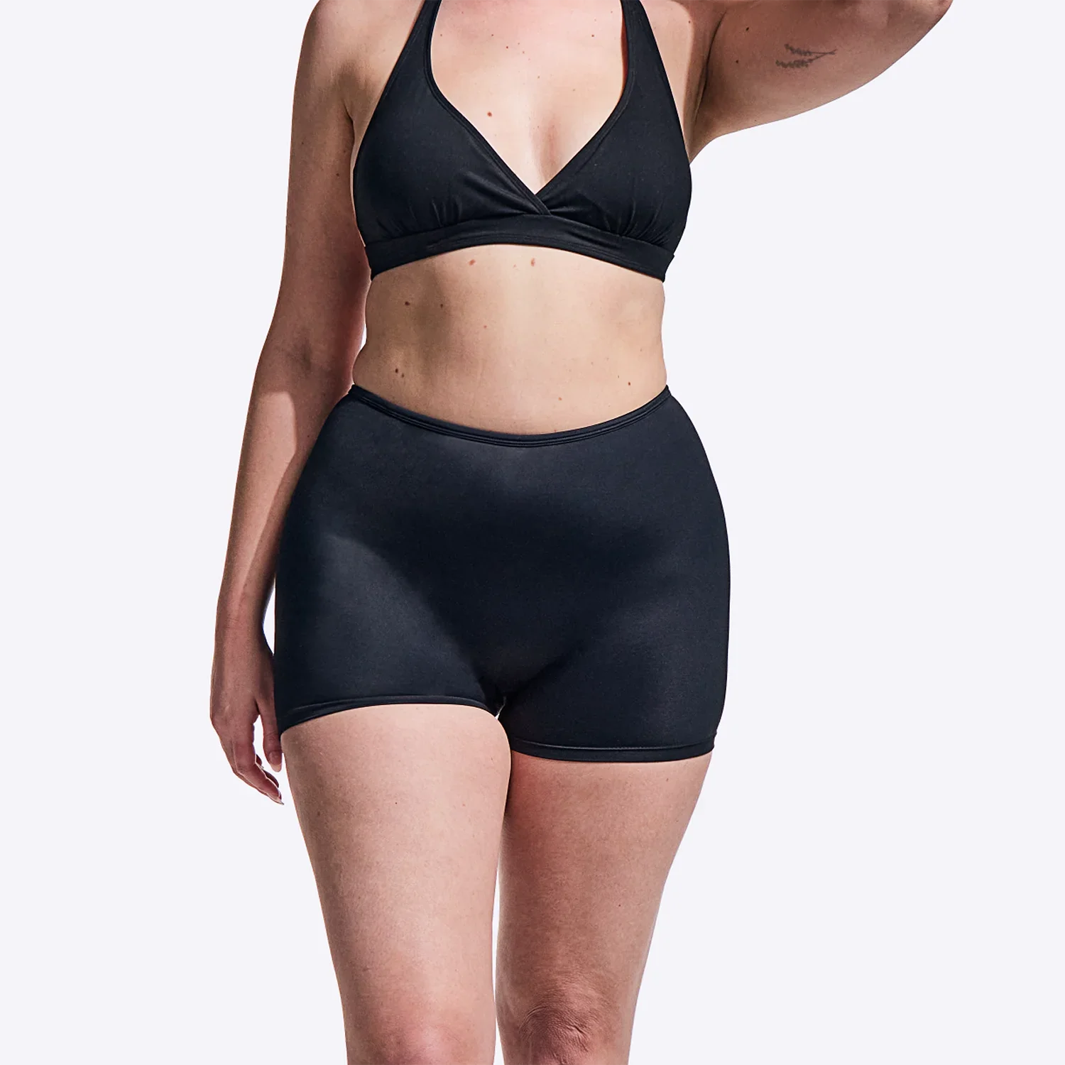 WUKA Swim Szorty menstruacyjne do pływania, czarne, lekkie krwawienie