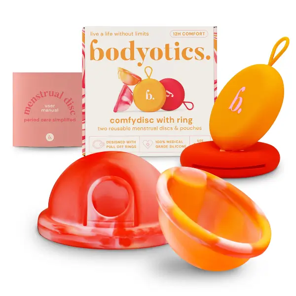 bodyotics Dysk menstruacyjny Deluxe Soft Orange & Pink (2 szt.)